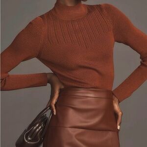 Anthropologie Long-Sleeve Corset Turtleneck Sweater
Xs